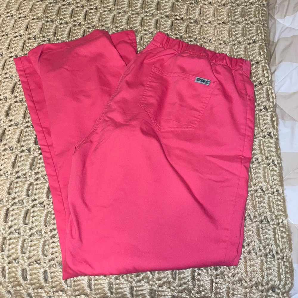 Greys anatomy scrub pants pink